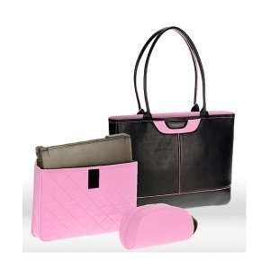  black w/ pink) Laptop Bag for Women   Tuscany