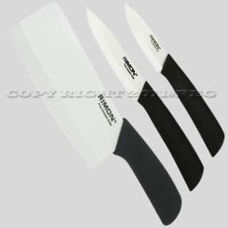 RIMON 4+5+6 INCH CERAMIC KNIFE SET LOT OF 3 CUTLERY KITCHEN CHEFS 