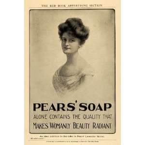  1904 Ad Womanly Beauty Radiant Pears Soap Worlds Oldest 