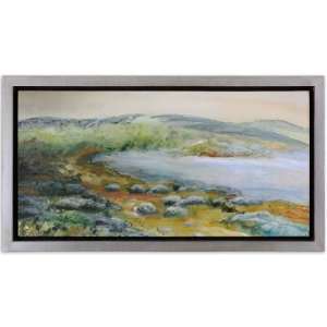 Uttermost 67 Inch Coastal Overlook Hand Painted Oil Painting Hanging 