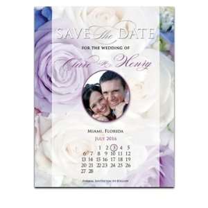    160 Save the Date Cards   Rose Bouquet Glee