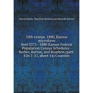   Bourbon (part EDs 1 31, sheet 14) Counties United States. National