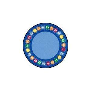  Learning Carpet CPR458   ABC Rotary Educational Rug Round 