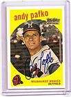 2001 TEAM TOPPS LEGENDS ANDY PAFKO AUTOGRAPH DODGERS  