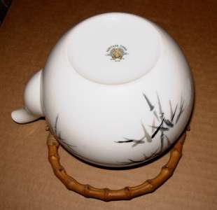 Noritake 2133 BAMBOO Asian Bamboo Handle Teapot Tea Pot  
