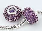 New Swarovski Crystal Charm Bead fit European bracelet 2pcs  