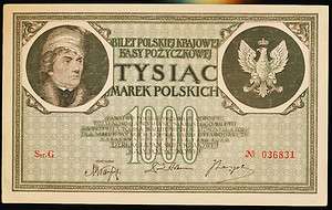 Poland 1000 Marek 1919 P. 22b  