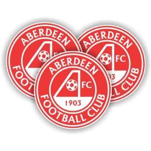  (3) Aberdeen FC Scotland football soccer Vinyl sticker 2.5 