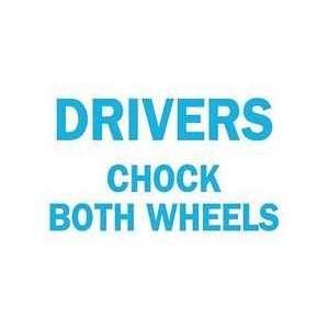   drivers Chock Both Wheels   BRADY  Industrial & Scientific