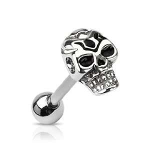   Death Skull Top   14G   5/8 Length   10mm Ball   Sold Individually