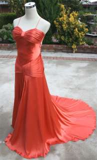 NWT CLARISSE $245 PAPAYA Party Evening Ball Gown 14  