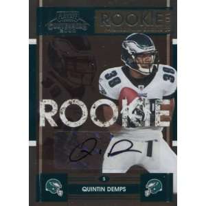 Quintin Demps Autographed/Hand Signed 2008 Donruss No.217 Philadelphia 