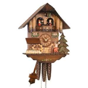 Adolf Herr Cuckoo Clock 1 day with music The Busy Woodchopper 12 1/2 