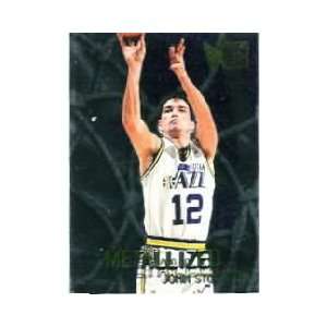  John Stockton 1996 97 Metal Metallized Card #133 Sports 