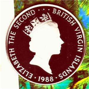 British Virgin Islands 1988 Silver Proof $25.00 Dollar  