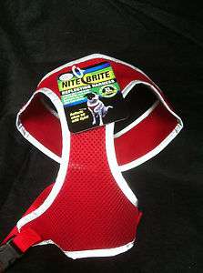 Nite Brite Reflective Harness XLarge 20 29lbs Dog Safety NEW Blue, Red 