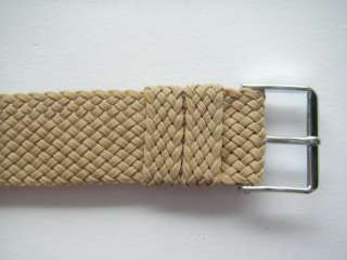 Military fiber beige watch band 16 mm with buckle  