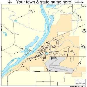  Street & Road Map of Osceola, Wisconsin WI   Printed 