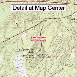   Map   Lake Lucerne, Wisconsin (Folded/Waterproof)