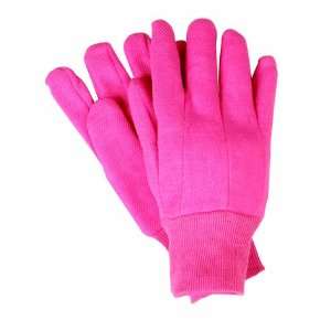 Jersey Mini Grip   Pink Cotton Gloves   Medium Patio 