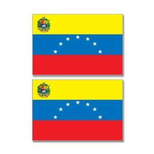 Venezuela Country Flag   Sheet of 2   Window Bumper 