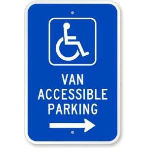  Van Accessible Parking (with Right Arrow) (with Graphic 