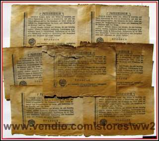WW2  WWII RUSSIAN PROPAGANDA LEAFLET   PASS FOR WEHRMACHT SOLDIERS 