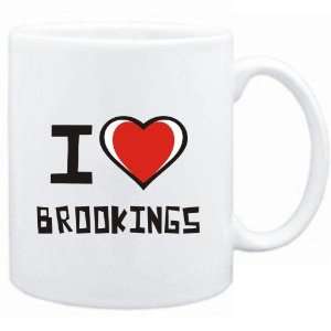  Mug White I love Brookings  Usa Cities Sports 