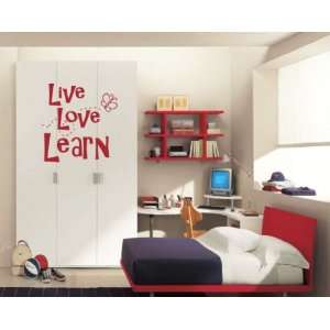Live Love Learn Sports Vinyl Wall Decal Sticker Mural Quotes Words 