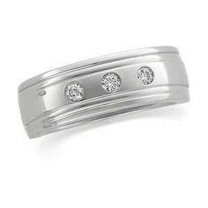  14k White Gold Diamond Duo Ring 