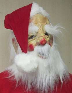 Santa Claus Mask with Hat  Full over the head Latex Mask with attached 
