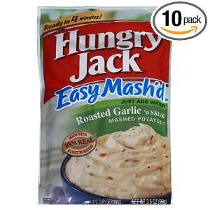 Hungry Jack Easy Mashd Mashed Potatoes, Roasted Garlic n Skins, 3.5 