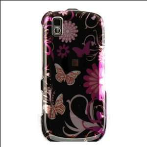  Samsung Instinct S30 Black Pink Butterfly 2 Piece Hard 