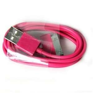  Red 2m 4ft Usb Date Sync Charger Cable Cord for Apple 