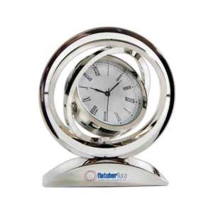  Chrome spinner clock with second hand.