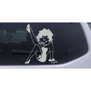 Betty Boop Leg Kicked Up Cartoons Car Window Wall Laptop Decal Sticker 