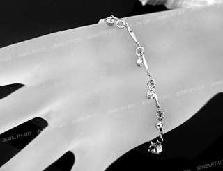 Crystal Rhinestone Charms Chain Metal Anklet Ankle Bracelet 0.16 