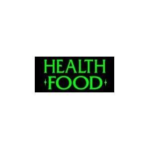  Health Food Simulated Neon Sign 12 x 27