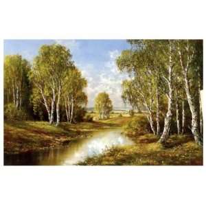  Birches In Springtime By H Buchner Highest Quality Art 