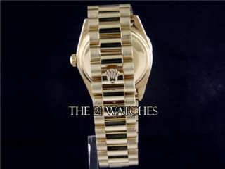MENS ROLEX PRESIDENT DAY DATE 18K SOLID GOLD DIAMONDS PEARL DIAL 