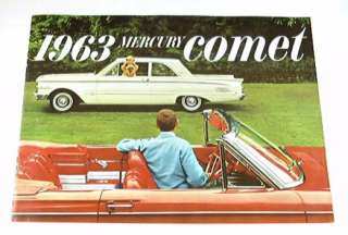 1963 63 Mercury COMET BROCHURE S22 Custom Sedan 4dr 2dr  