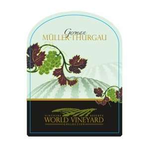  Wine Labels   World Vineyard German Muller Thurgau 