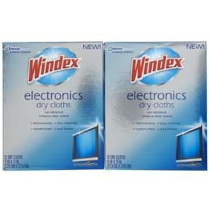  Windex For Electronics Dry Cloths, 12 ct 2 ct (Quantity of 