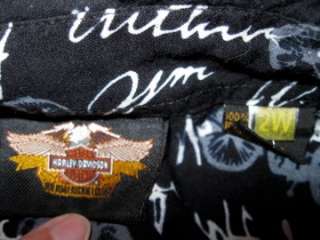 Harley Davidson Black Ladies Blouse Shirt 2W 20 22  