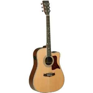   Acoustic Guitar with Solid Spruce Top, Solid Mahogany Back & Sides