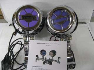   all in one motorcycle system fm led display 3 speakers, marine  