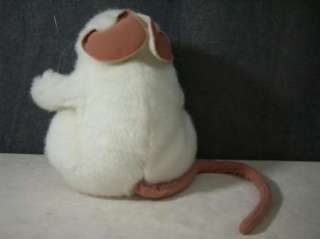 Folkmanis White Mouse Rat Plush Long Tail Puppet Hand CUTE Clean 