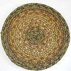 Primitive Country~GREEN WORLD RUGS~8 Braided Round Trivet~HUNTINGTON