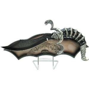  Double Cobra Stinger Fantasy Knife   with Display Stand 
