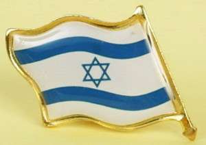 Lot 5 Israel Israeli Flag Lapel Pin Badge Star of David  